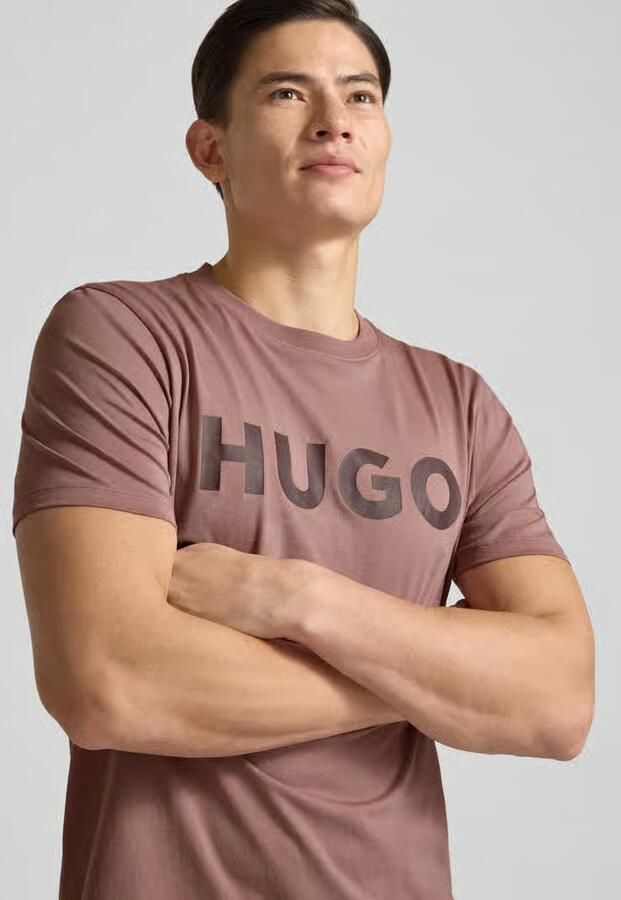 HUGO Regular fit T-shirt van puur katoen model 'DULIVIO' - Foto 2
