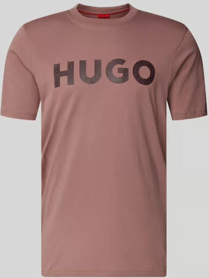 HUGO Regular fit T-shirt van puur katoen model 'DULIVIO'