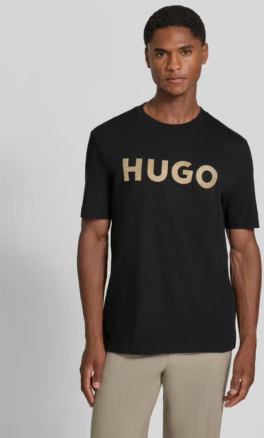 HUGO Regular fit t-shirt van puur katoen model 'Dulivio_U263' - Foto 3
