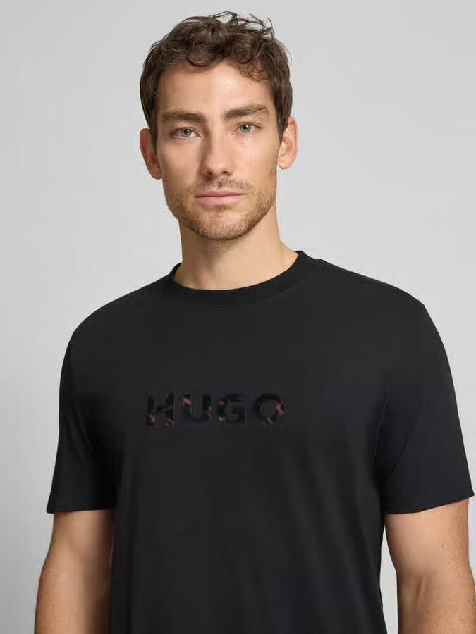 HUGO regular fit T-shirt van puur katoen model 'DUMEO' - Foto 2