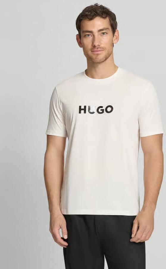 HUGO regular fit T-shirt van puur katoen model 'DUMEO' - Foto 3