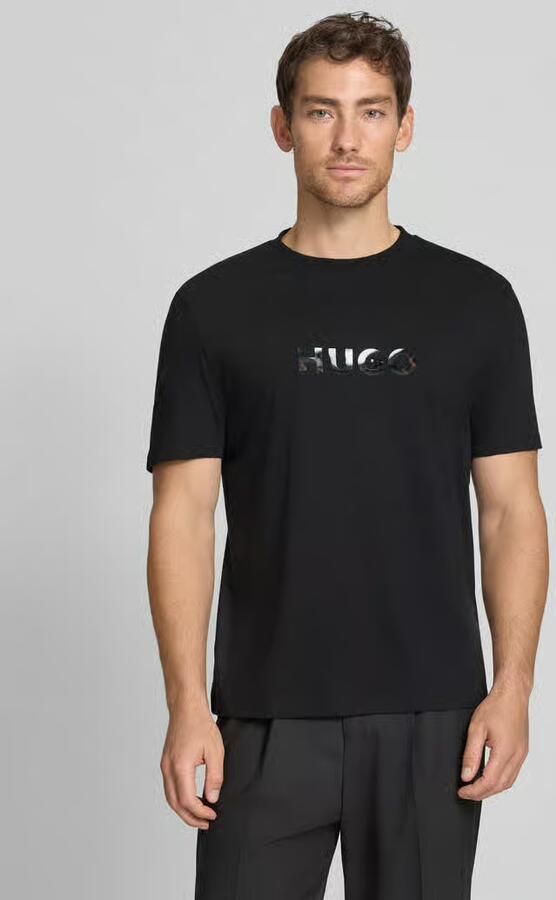 HUGO regular fit T-shirt van puur katoen model 'DUMEO' - Foto 4