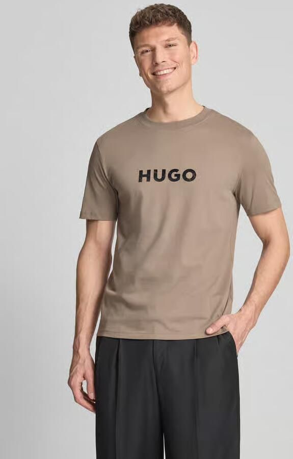 HUGO regular fit T-shirt van puur katoen model 'DUMEO' - Foto 4