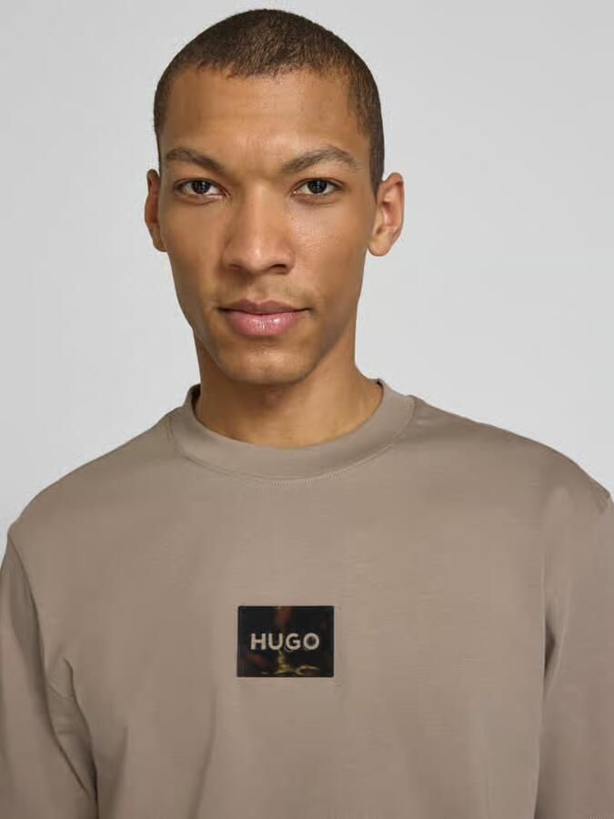 HUGO regular fit T-shirt van puur katoen model 'DUMEON' - Foto 2