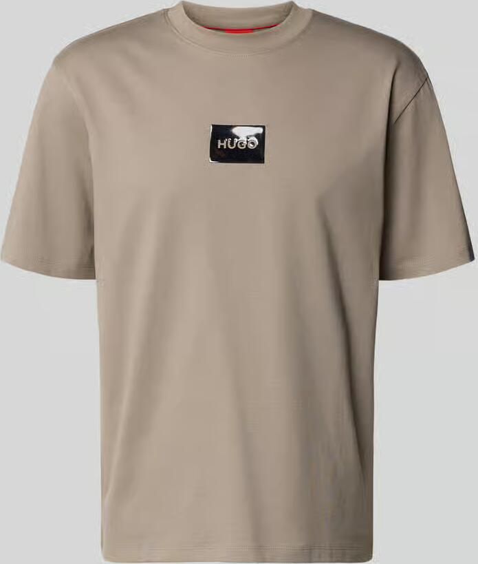HUGO regular fit T-shirt van puur katoen model 'DUMEON' - Foto 3