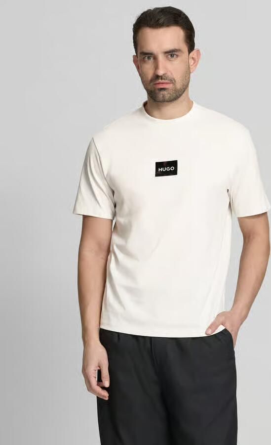 HUGO regular fit T-shirt van puur katoen model 'DUMEON' - Foto 4