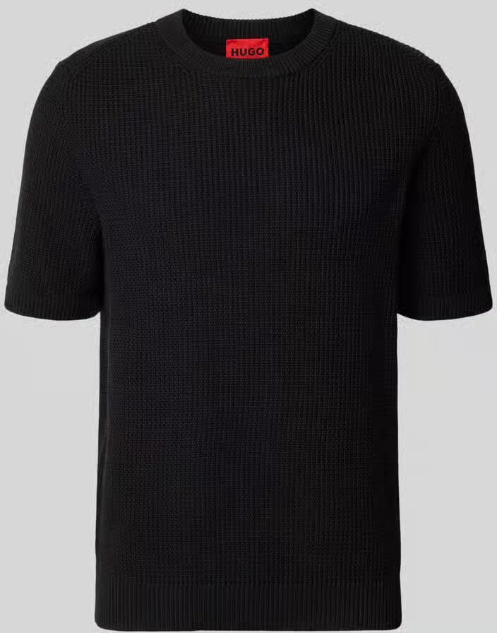 HUGO relaxed fit gebreide pullover van puur katoen model 'SAFFON' - Foto 2