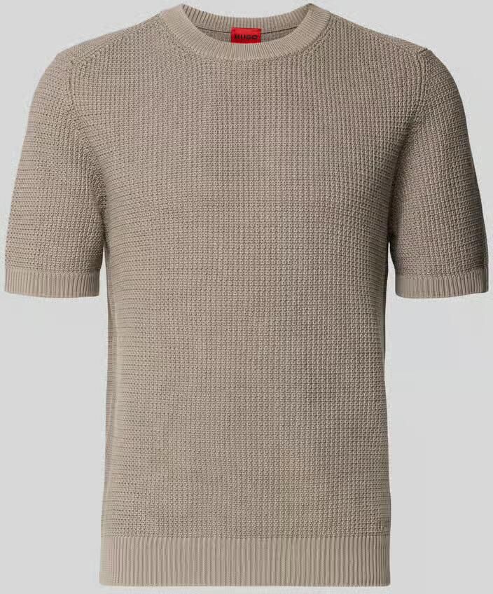 HUGO relaxed fit gebreide pullover van pure katoen model 'SAFFON' - Foto 2