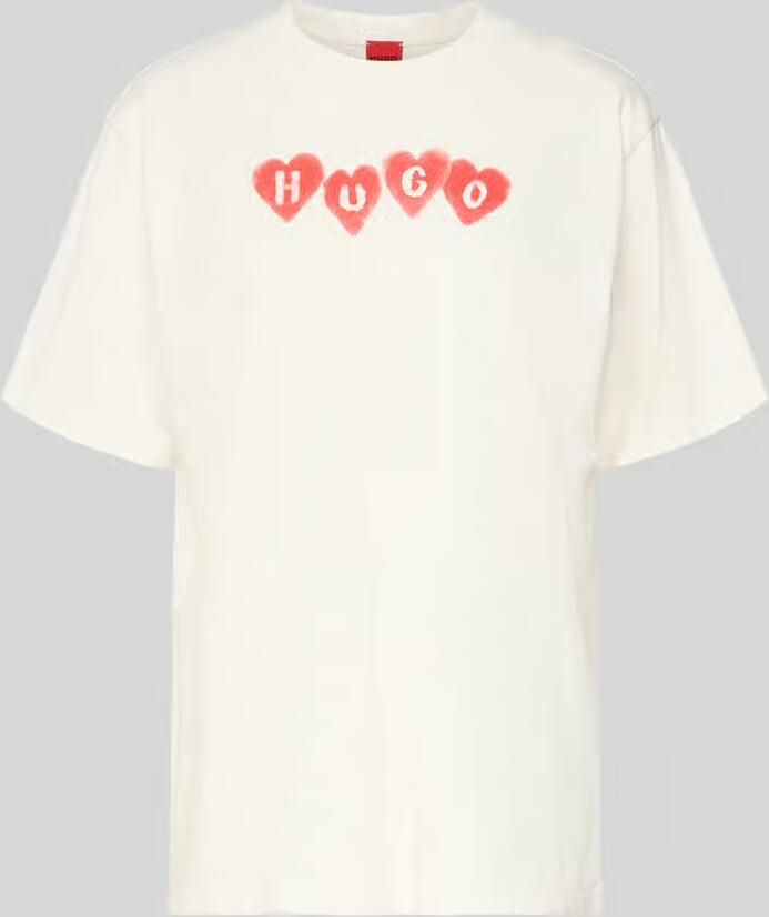 HUGO Regular fit T-shirt van puur katoen model 'VINTAGE TEE_22'