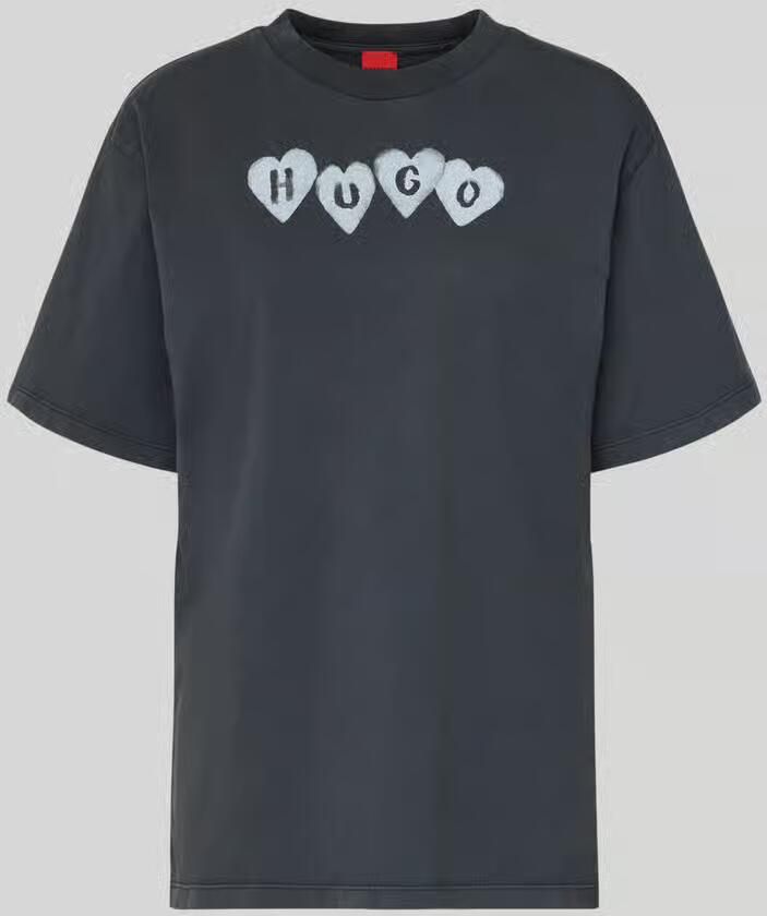 HUGO Regular fit T-shirt van puur katoen model 'VINTAGE TEE_22'