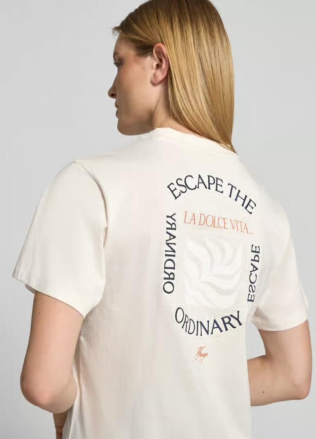 HUGO regular fit T-shirt van puur katoen model 'VINTAGE TEE_25'