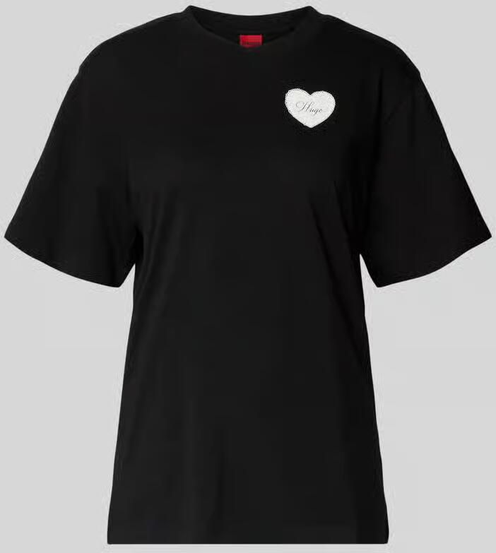 HUGO Regular fit T-shirt van puur katoen model 'VINTAGE TEE'