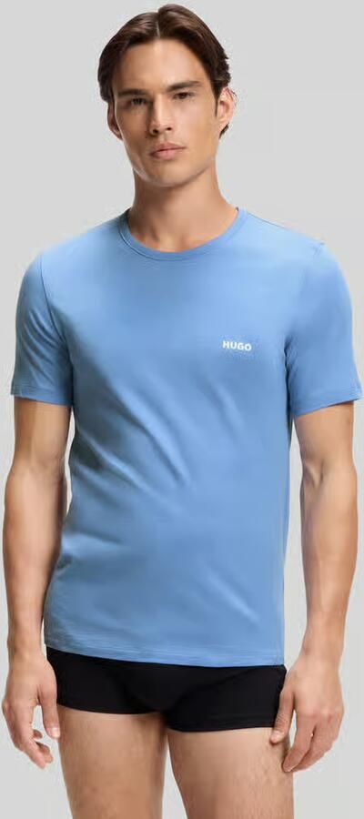 HUGO regular fit T-shirts van puur katoen in set van 3 - Foto 2