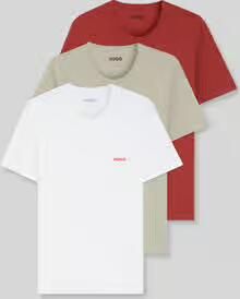 HUGO regular fit T-shirts van puur katoen in set van 3
