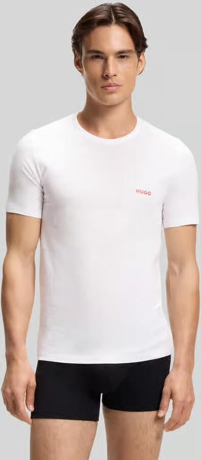 HUGO regular fit T-shirts van puur katoen in set van 3