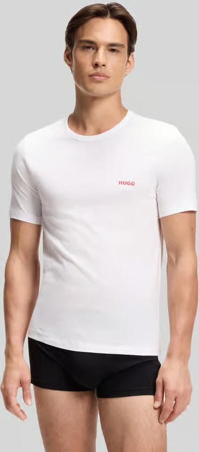 HUGO regular fit T-shirts van puur katoen in set van 3 - Foto 3