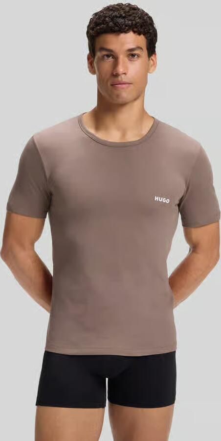 HUGO Regular fit t-shirtset van puur katoen model 'T-SHIRT RN TRIPLET P' - Foto 2