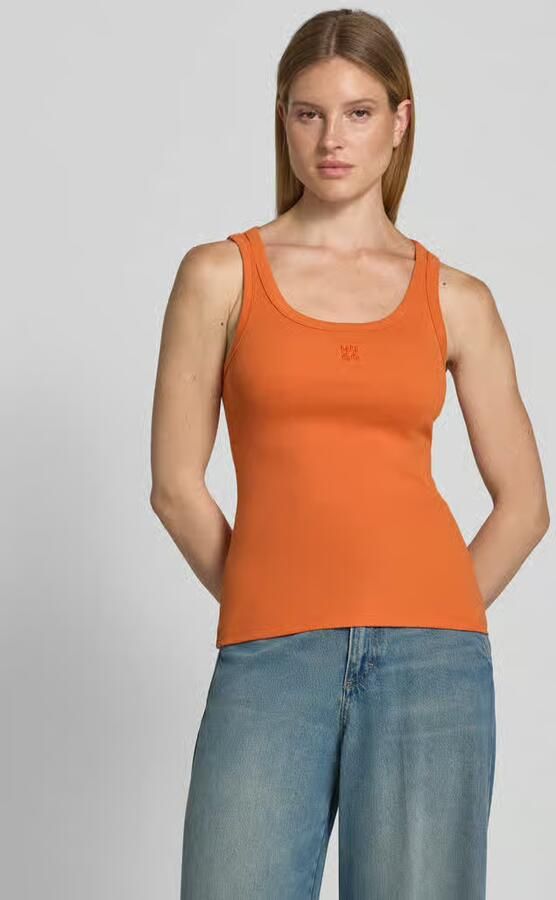 HUGO regular fit tanktop van katoenmix model 'DATAMIA' - Foto 3