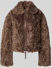 HUGO Regular fit teddy- imitatiebontjack met platte kraag model 'Amoa'