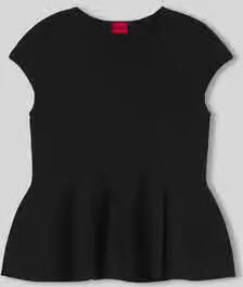 HUGO Regular fit top van viscosemix model 'Siefata'
