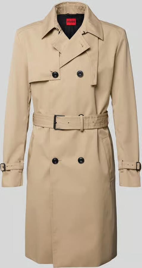 HUGO Regular fit trenchcoat met gun flap model 'MALUKS2511'