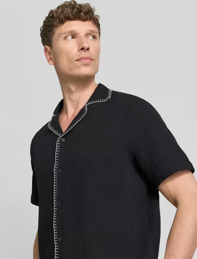 HUGO regular fit vrijetijdsoverhemd van puur katoen model 'ELLINO'