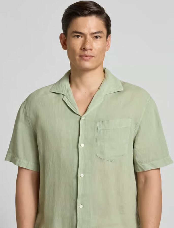 HUGO regular fit vrijetijdsoverhemd van puur linnen model 'EXOLINO'