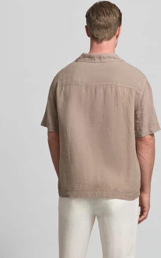 HUGO regular fit vrijetijdsoverhemd van puur linnen model 'EXOLINO'