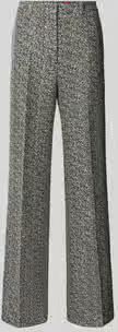 HUGO regular fit wijde broek met katoen-aandeel model 'Hasmina'
