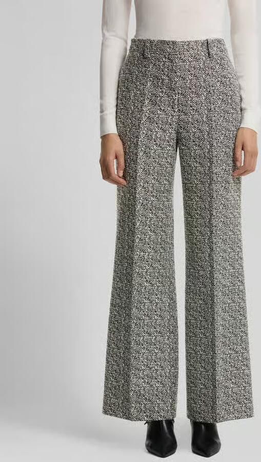HUGO regular fit wijde broek met katoen-aandeel model 'Hasmina' - Foto 2
