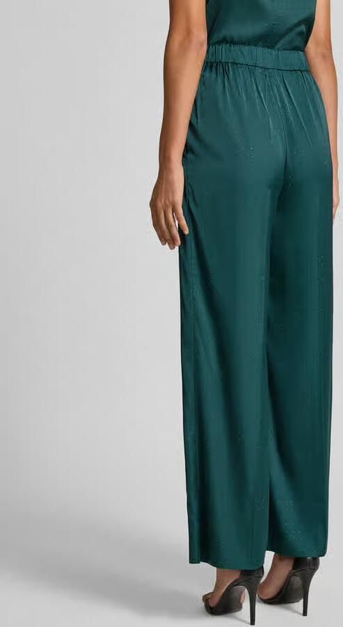 HUGO Regular fit wijde broek met siersteentjes model 'HASELA'