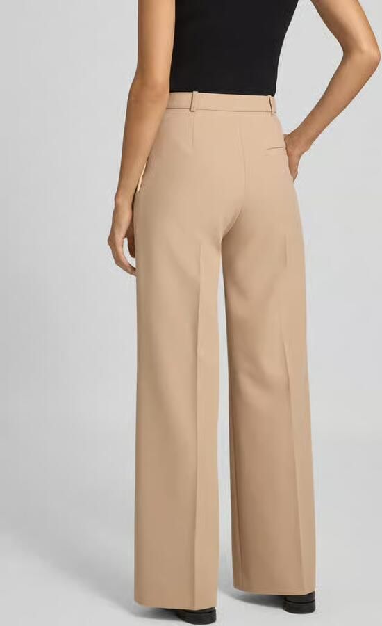 HUGO Regular fit wijde broek met viscose model 'HASMINA'