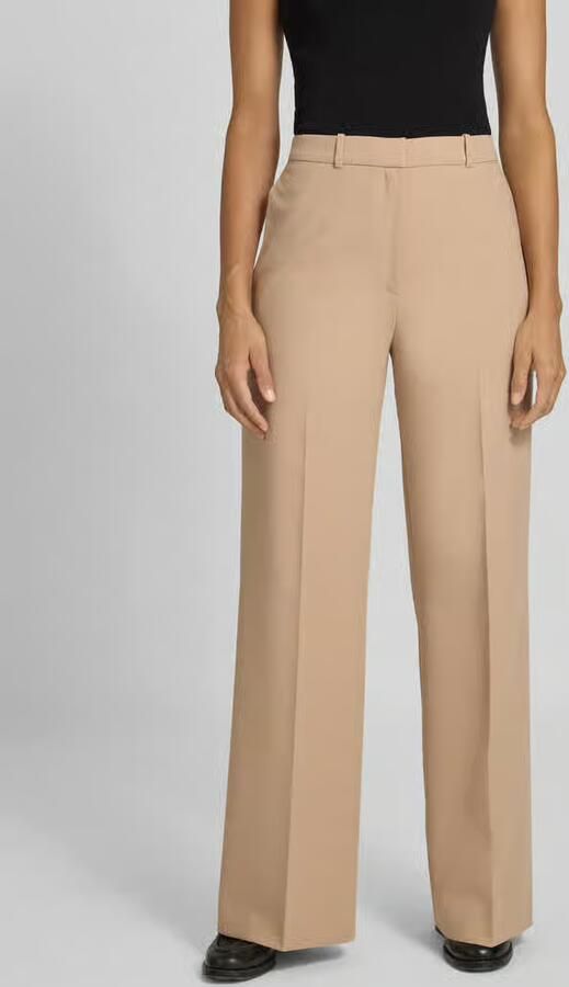 HUGO Regular fit wijde broek met viscose model 'HASMINA' - Foto 2
