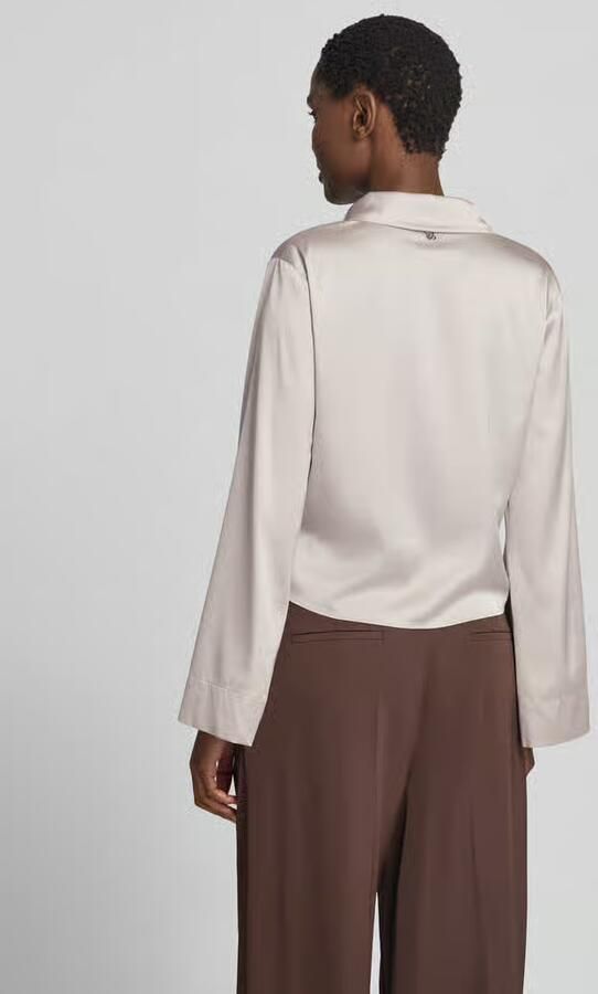 HUGO relaxed fit blouse met lange mouwen in satijnlook model 'ERRIKA' - Foto 2