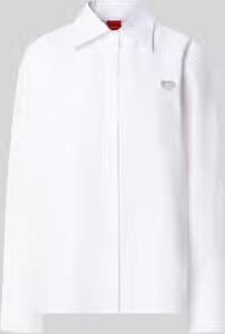 HUGO relaxed fit blouse met lange mouwen van pure katoen model 'Erselia'