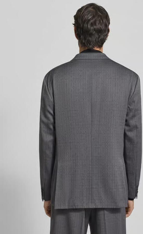HUGO Relaxed fit colbert van scheerwolmix model 'KARLO243X'