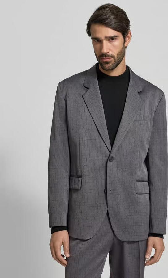 HUGO Relaxed fit colbert van scheerwolmix model 'KARLO243X' - Foto 3