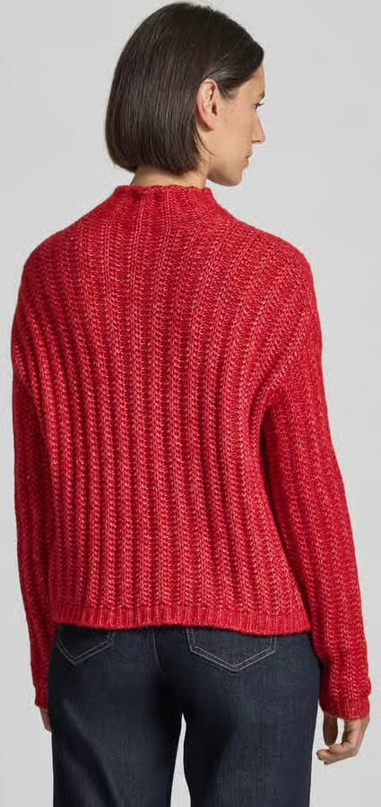 HUGO Relaxed fit gebreide pullover van katoenmix met wol model 'SAFINEYNY'