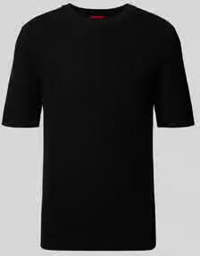HUGO relaxed fit gebreide pullover van puur katoen model 'SAFFON'