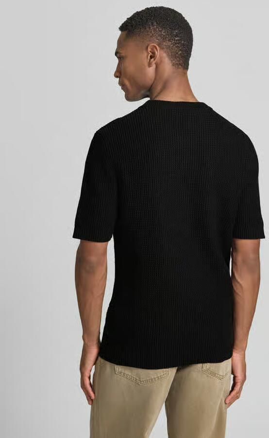 HUGO relaxed fit gebreide pullover van puur katoen model 'SAFFON' - Foto 3
