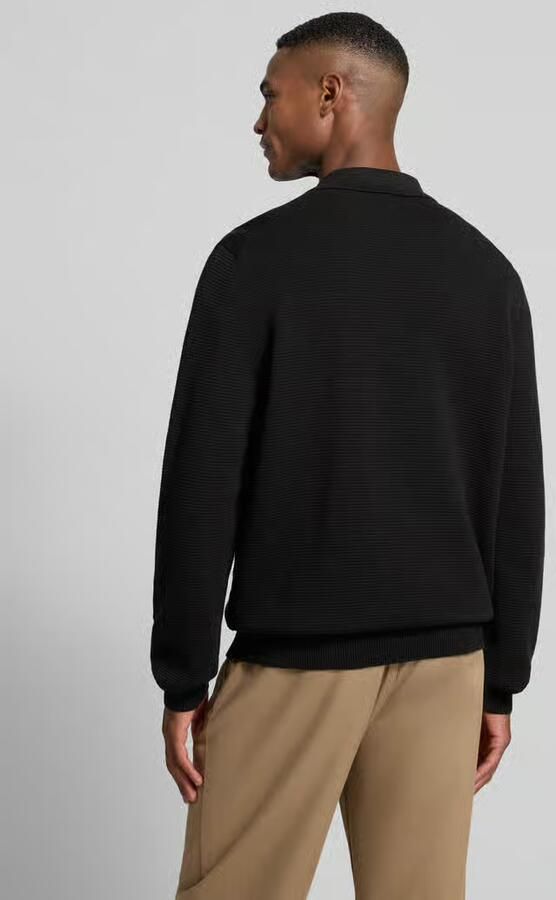 HUGO Relaxed fit gebreide pullover van puur katoen model 'SAN PAULEY-C'