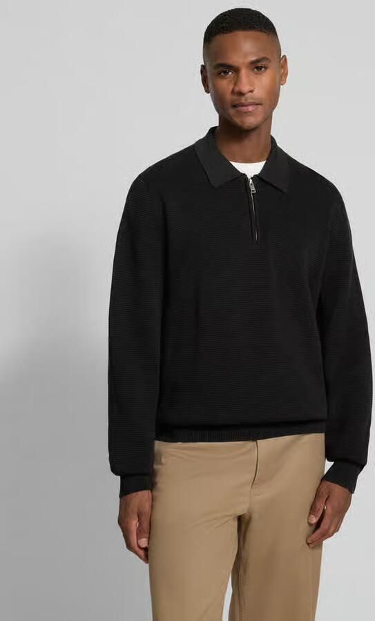 HUGO Relaxed fit gebreide pullover van puur katoen model 'SAN PAULEY-C' - Foto 2