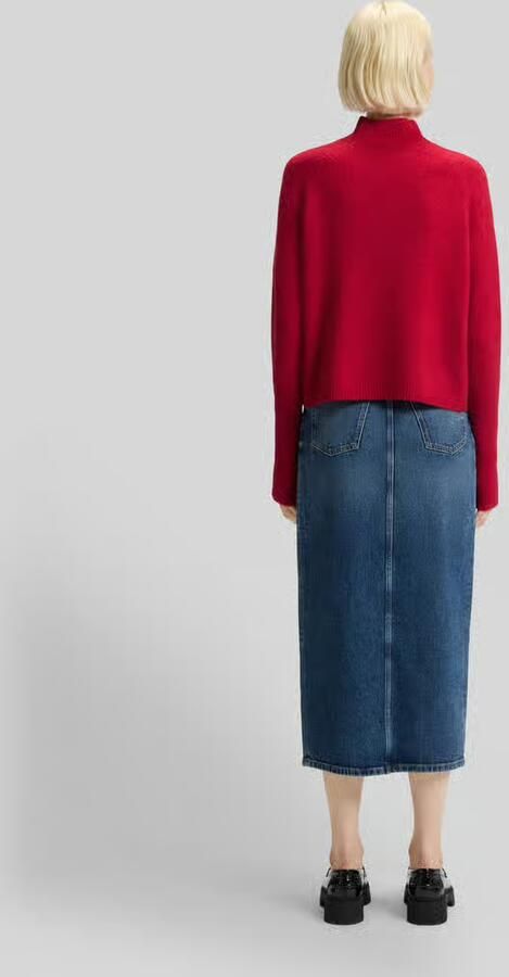 HUGO Relaxed fit gebreide pullover van wolmix met alpaca model 'SURPIO'