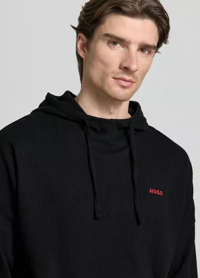 HUGO Relaxed fit hoodie van katoenmix - Foto 2
