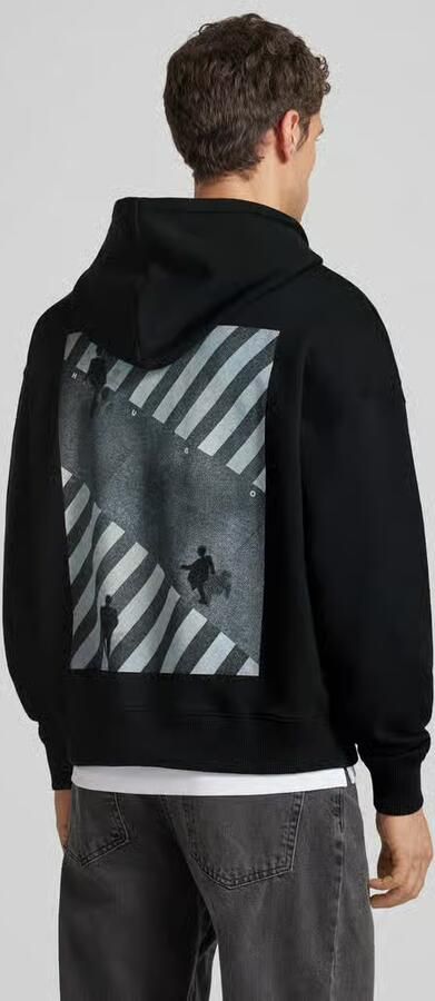 HUGO Relaxed fit HOODIE van puur katoen Model 'DOLAND' - Foto 3