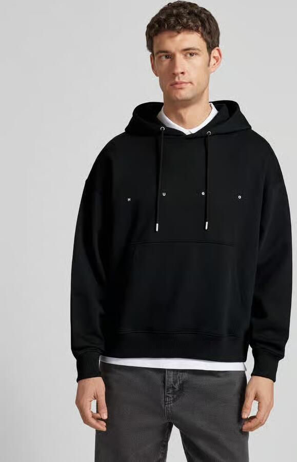 HUGO Relaxed fit HOODIE van puur katoen Model 'DOLAND' - Foto 2