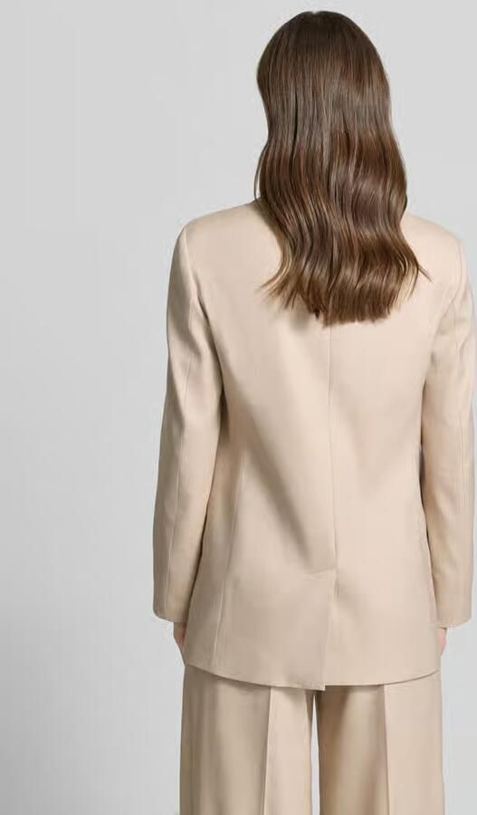 HUGO relaxed fit lange blazer van viscosemix met linnen-aandeel model 'ANETALI'