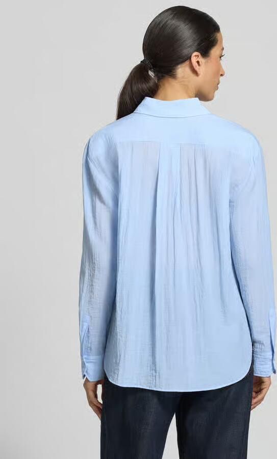 HUGO relaxed fit overhemdblouse van viscosemix model 'ELLODHY'