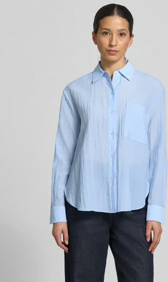 HUGO relaxed fit overhemdblouse van viscosemix model 'ELLODHY' - Foto 4