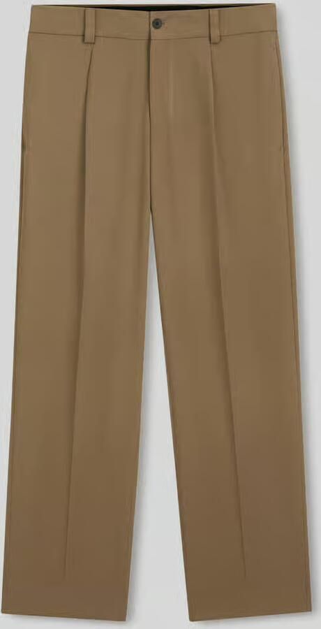 HUGO relaxed fit pantalon met bandplooien - Foto 2